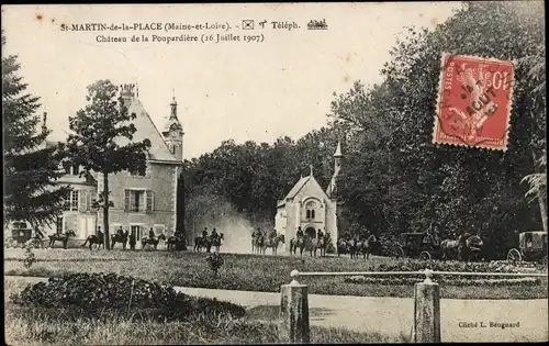 Ak Saint Martin de la Place Maine et Loire, Chateau de la Poupardiere