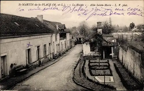 Ak Saint Martin de la Place Maine et Loire, La Blairie, Allee Sainte Marie