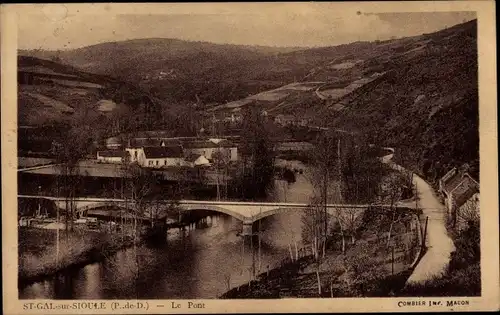 Ak Saint Gal sur Sioule Puy de Dôme, Le Pont
