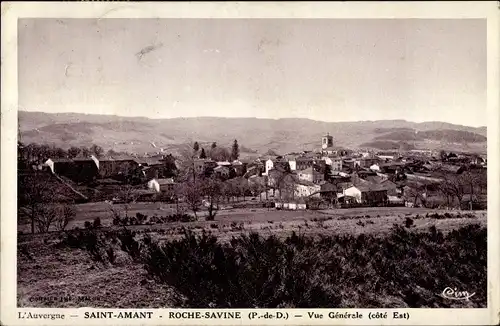 Ak Saint Avant Roche Savine Puy de Dôme, Vue Generale