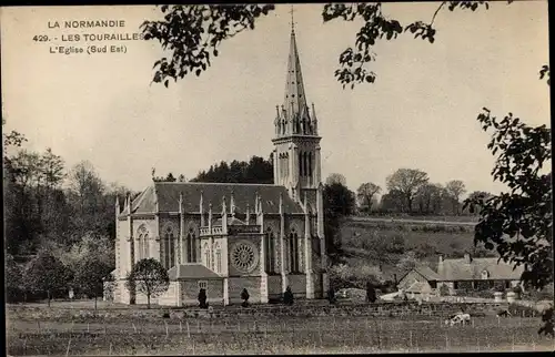 Ak Les Tourailles Orne, L'Eglise