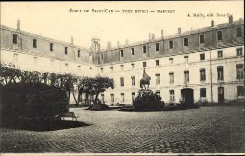 Ak Saint Cyr Yvelines, Ecole, Cour Rivoli, Marceau