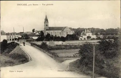 Ak Thouaré Loire Atlantique, Vue generale