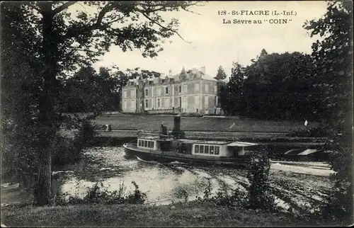 Ak Saint Fiacre Loire Atlantique, La Sevre au Coin