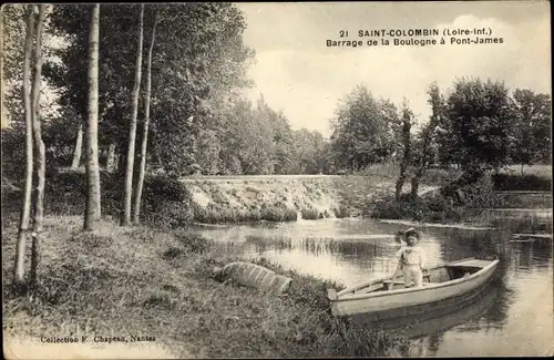 Ak Saint Colomban Loire Atlantique, Barrage de la Boulogne a Pont James