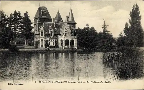 Ak Saint Gildas des Bois Loire Atlantique, Le Chateau du Reslin