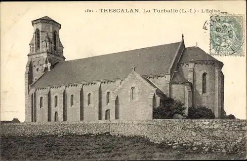 Ak Trescalan Loire Atlantique, La Turballe, L'Eglise