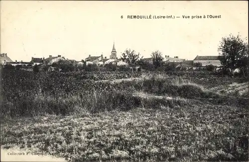 Ak Remouillé Loire Atlantique, Vue prise a l'Ouest