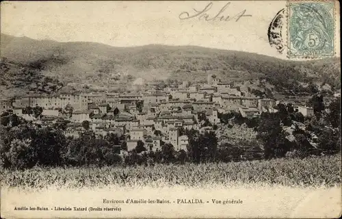 Ak Palalda Pyrénées Orientales, Vue generale