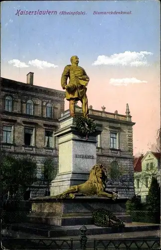 Ak Kaiserslautern in Rheinland Pfalz, Bismarckdenkmal
