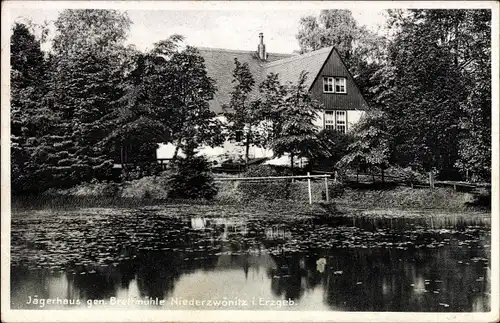 Ak Niederzwönitz Zwönitz im Erzgebirge Sachsen, Jägerhaus Brettmühle