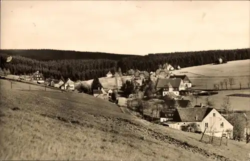 Ak Tellerhäuser Breitenbrunn Erzgebirge, Ort mit Umgebung
