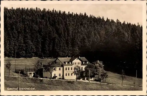 Ak Steinheidel Breitenbrunn im Erzgebirge, Gasthof von A. Netuschil