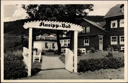 Ak Stützerbach Ilmenau Thüringer Wald, Kneipp-Bad, Außenansicht