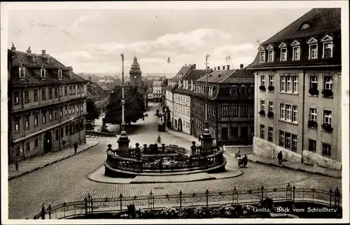 Ak Gotha in Thüringen, Blick vom Schlossberg