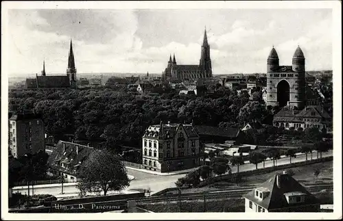 Ak Ulm an der Donau, Panorama vom Ort