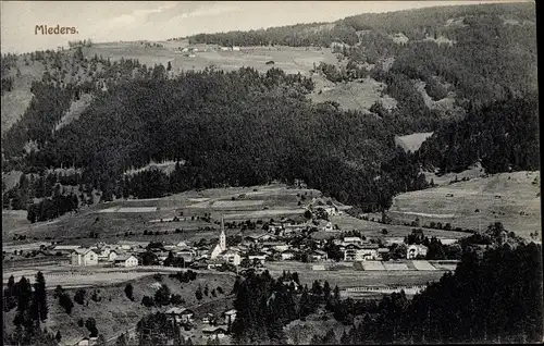Ak Mieders in Tirol, Ort mit Umgebung