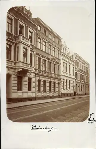 Foto Ak Duisburg im Ruhrgebiet, Partie in der Grünstraße