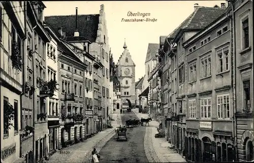 Ak Überlingen am Bodensee, Franziskaner Straße