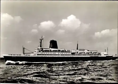 Ak Dampfschiff TS Bremen, Norddeutscher Lloyd