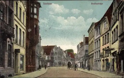 Ak Itzehoe in Holstein, Breitestraße