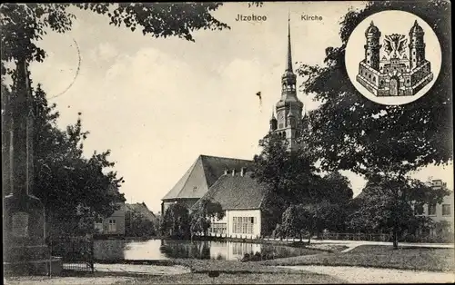 Ak Itzehoe in Holstein, Kirche, Burg, Kelch