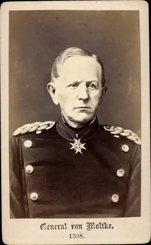 CdV Generaloberst Helmuth Johannes Ludwig von Moltke, Portrait