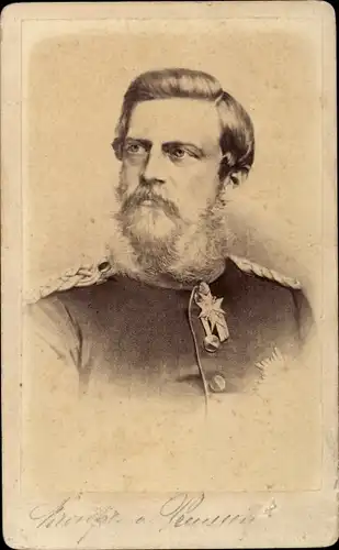 CdV Kaiser Friedrich III von Preußen, Portrait in Uniform, Orden
