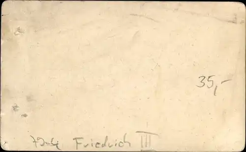 CdV Kaiser Friedrich III von Preußen, Portrait in Uniform, Orden