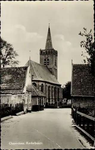 Ak Opperdoes Nordholland, Kerkebuurt