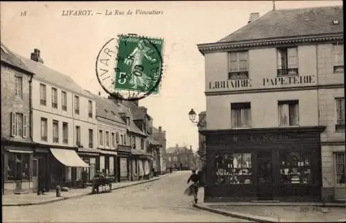 Ak Livarot Calvados, La Rue de Vimoutiers
