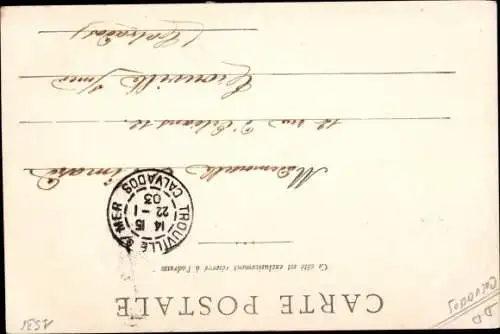 Ak Livarot Calvados, Rue de Lisieux