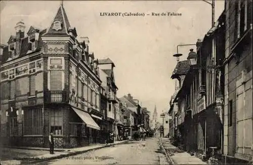 Ak Livarot Calvados, Rue de Falaise