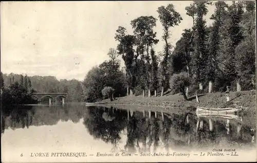 Ak Saint André sur Orne Saint André de Fontenay Calvados, Le Planitre