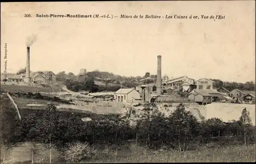 Ak Saint Pierre Montlimart Maine et Loire, Mines de la Belliere, Les Usines
