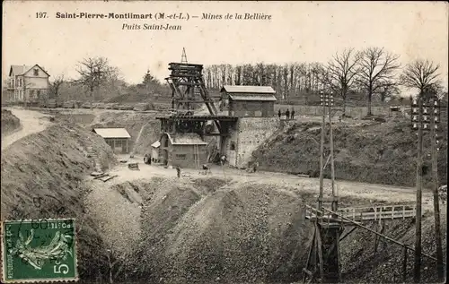 Ak Saint Pierre Montlimart Maine et Loire, Mines de la Belliere, Puits Saint Jean
