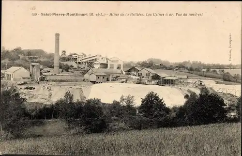 Ak Saint Pierre Montlimart Maine et Loire, Mines de la Belliere, Les Usines