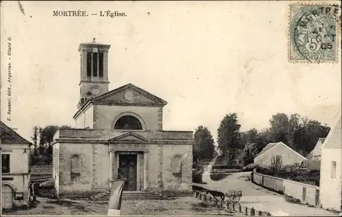 Ak Mortrée Orne, L'Eglise