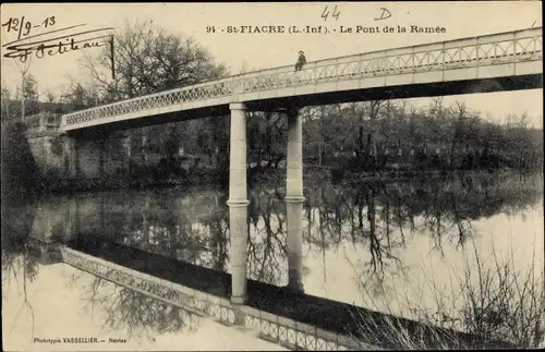 Ak Saint Fiacre Loire Atlantique, Le Pont de la Ramee