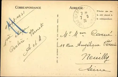 Ak Vernet les Bains Pyrénées Orientales, Vue generale