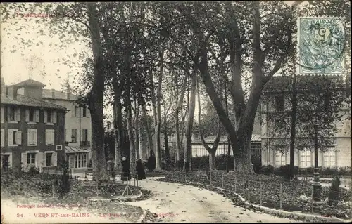 Ak Vernet les Bains Pyrénées Orientales, Le Parc