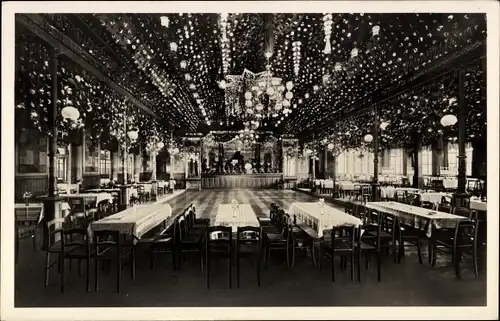 Ak Zwönitz Erzgebirge, Ballhaus Feldschlößchen, gennant Wind, Innenansicht, Bes. Uhlig