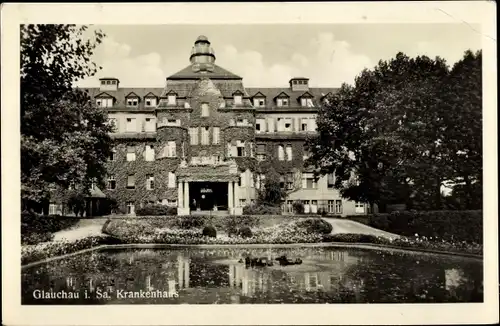 Ak Glauchau in Sachsen, Krankenhaus