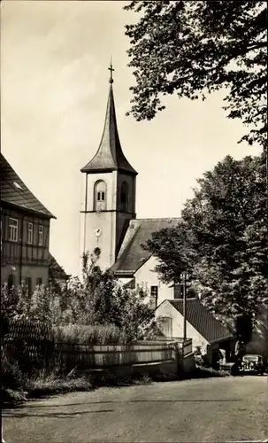 Ak Crandorf Erla Schwarzenberg im Erzgebirge Sachsen, Blick auf Kirche