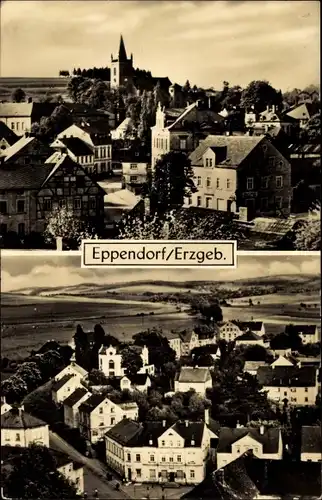 Ak Eppendorf Erzgebirge, Panoramablick auf die Stadt