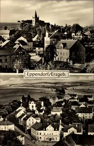Ak Eppendorf Sachsen, Panoramablick auf die Stadt