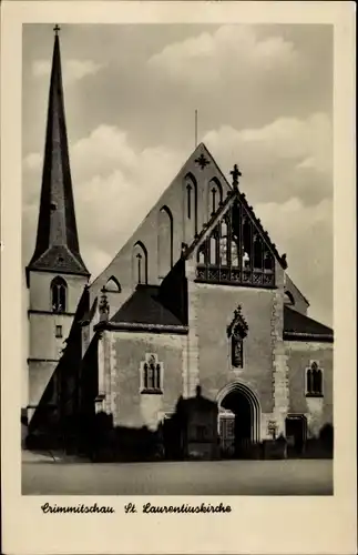 Ak Crimmitschau in Sachsen, Sankt Laurentiuskirche