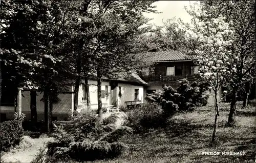 Ak Herzhausen Vöhl in Hessen, Pension-Cafe Forsthaus, Inh. H. Nispel