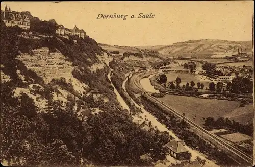 Ak Dornburg Camburg in Thüringen, Panorama vom Ort