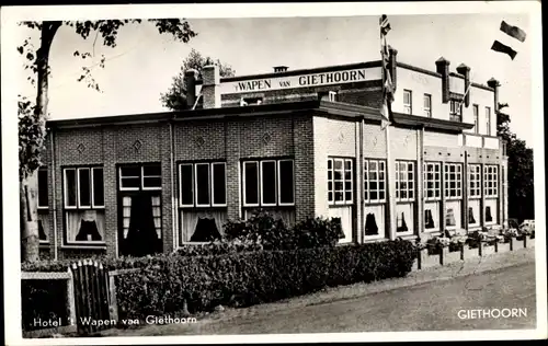 Ak Giethoorn Overijssel Niederlande, Hotel 't Wapen van Giethoorn